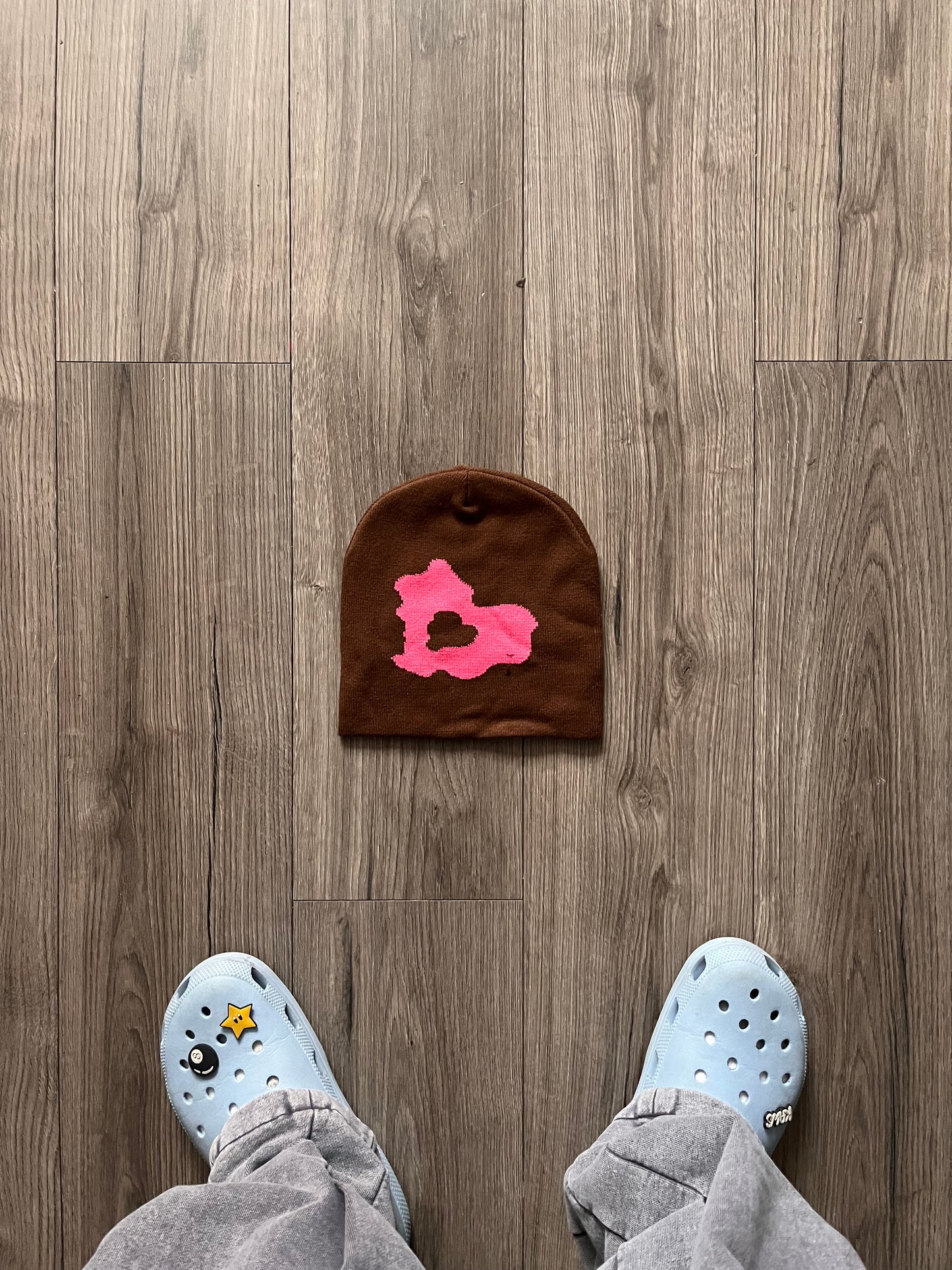 Vicious love(brown+pink beanie)