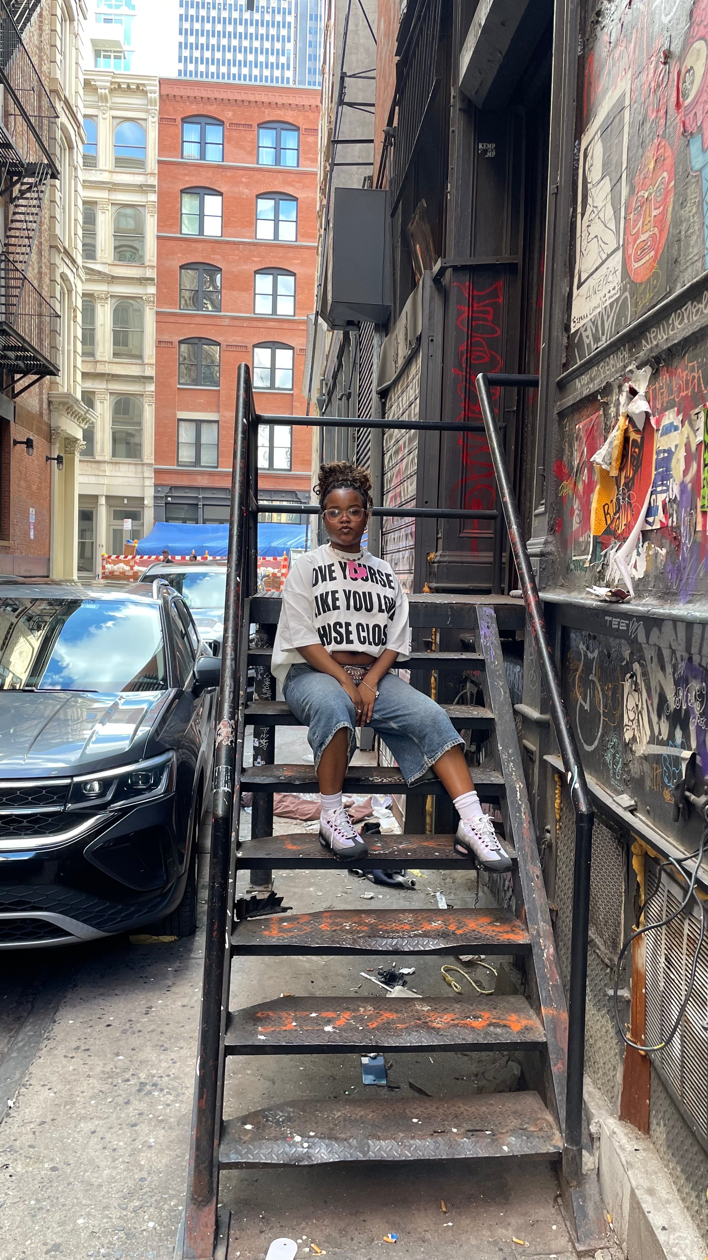 White “Love Yourself” tee